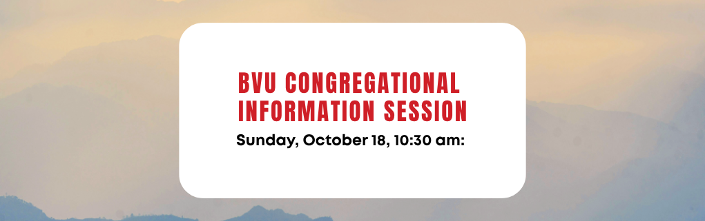 Congregational Information Session